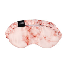 22mm Pink marble pattern silk eye mask